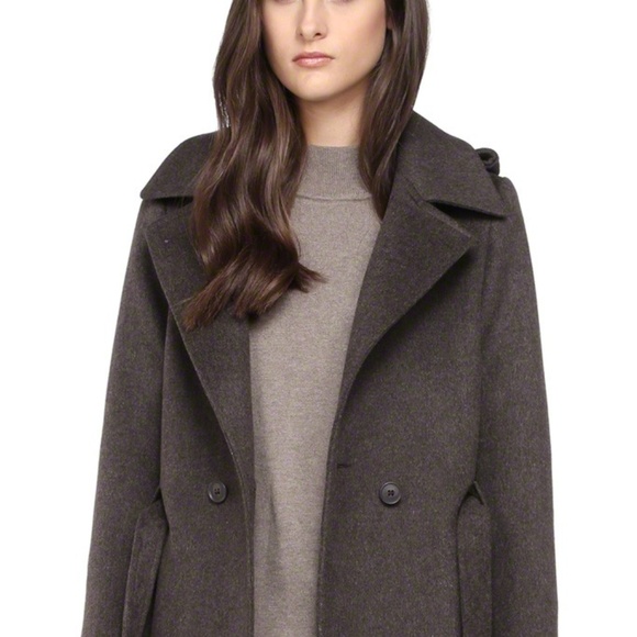 Soia & Kyo NWT Belted Wool Trench Coat - Picture 2 of 6